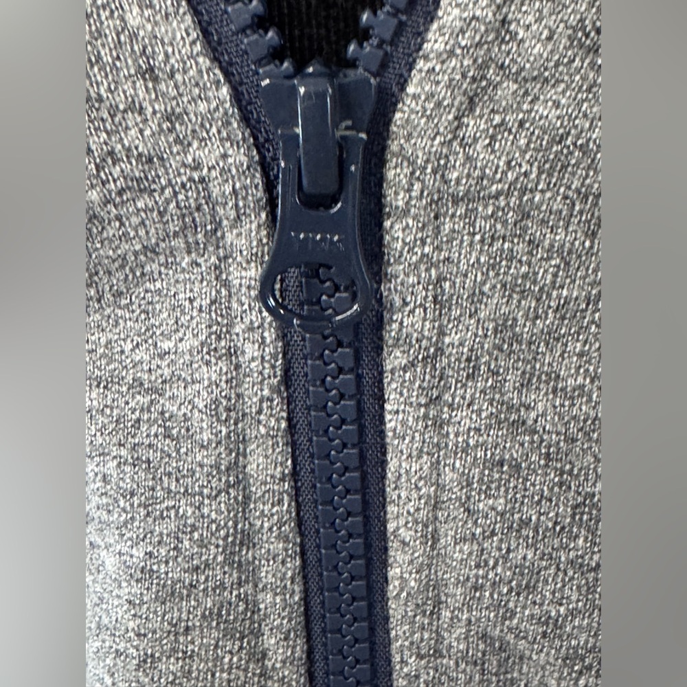 Hudsons Bay Full Zip Jacket Hoodie Sz S French Terry Retro Striped Gray Womens - Picture 10 of 15
